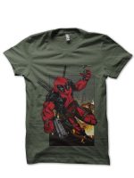 Deadpool Dark Green T-Shirt