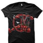 Flying Deadpool Black Tee