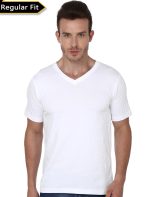 Plain White V-Neck T-Shirt