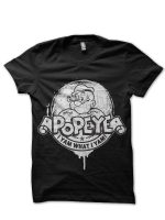 Popeye Black Tee