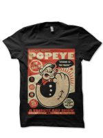 Popeye Legend Black Tee (White Available)