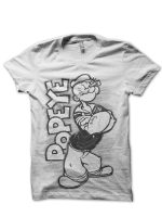 Popeye White Tee