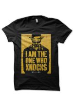 I Am Who Knocks Black Tee