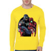 Captain America With Spidey Yellow Full Sleeve TEe