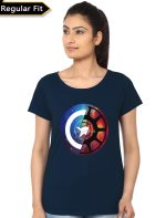 Civil War Navy Blue Top