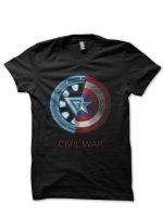Arc Or Shield Choose Your Side Black Tee