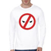 Deadpool White Full Sleeve Tee