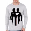 Batman V Superman Grey Full Sleeve T-Shirt
