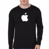 Apple Black Full Sleeve T-Shirt