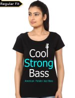 Strong Bass Girls Black T-Shirt