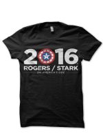 Rogers Vs Stark Black Tee