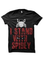 Team Spider-man Black T-Shirt