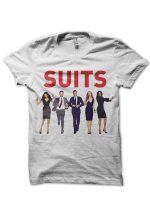 Suits White Tee