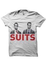 Suits White T-Shirt