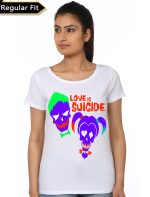 True Love Suicide Squad Girls White Tee