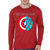 Whose Side Are You Red Full Sleeve Tee