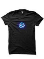 Arc Reactor Stark Industries Black T-Shirt