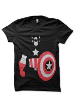 Captain America Black Tee
