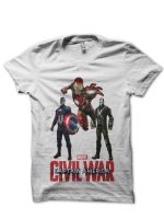 Civil War White Tee