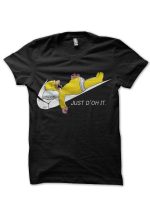 Homer Simpsons Do It Black T-Shirt