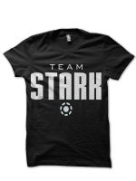 Team Iron Man Black T-Shirt