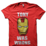Tony Was Wrong Red Tee