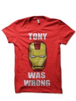 Tony Was Wrong Red Tee