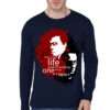 Fight Club Navy Blue Full Sleeve Tee