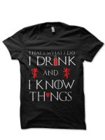 Tyrion Lannister Black T-Shirt