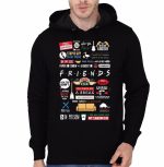 Friends Black Hooded Sweatshirt