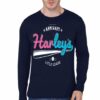 Harley Quinn Full Sleeve Navy Blue T-Shirt