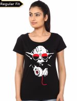 Yoda Swagger Black Girl's T-Shirt