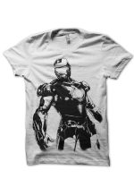Iron MAn White Tee