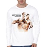 CR7 White Full Sleeve T-Shirt