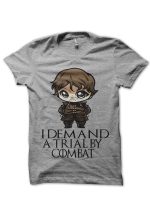 Cute Tyrion Lannister Grey T-Shirt