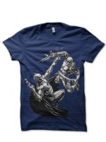 Batman Vs Deadpool Navy Blue Tee