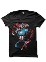 Captain America Black Tee