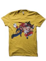 Mario Vs Goku Yellow Tee