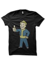 Fallout 4 Vault-Tec Boy Black T-Shirt
