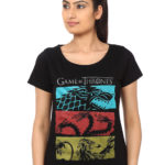 Three Houses Black T-Shirt