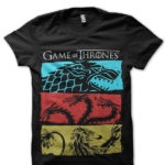 Three Houses Black T-Shirt