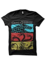 Three Houses Black T-Shirt