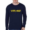 VR 46 Navy Blue Full Sleeve Tee