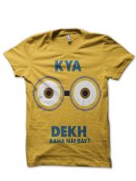 Kya Dekh Raha Yellow Tee