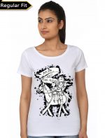 Arya And Hound White Girls T-Shirt