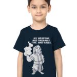 Clash Of Clans Navy Blue Kids Unisex T-Shirt
