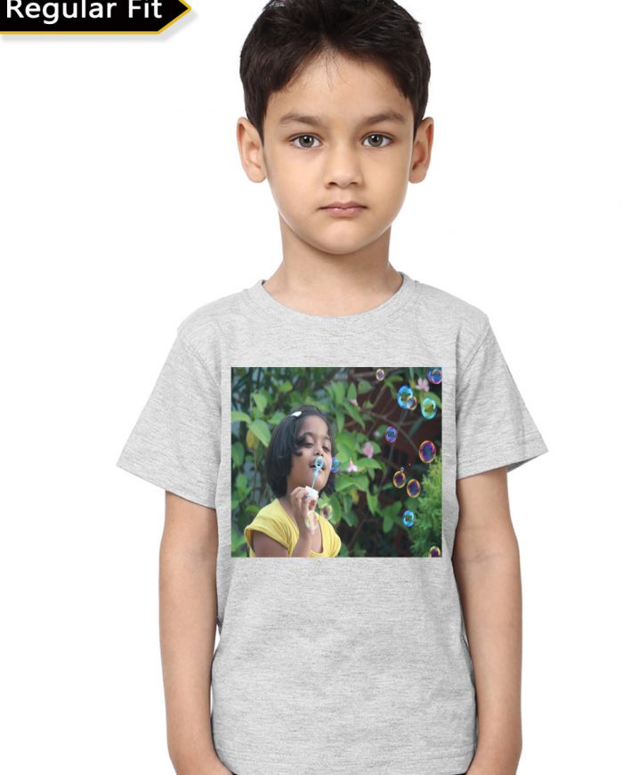 Custom Kid Grey Unisex Tee