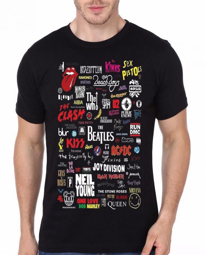 All Bands Black T-Shirt