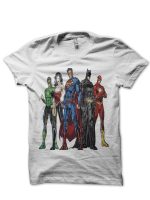 Justice League White T-Shirt