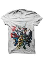 Justice League White T-Shirt